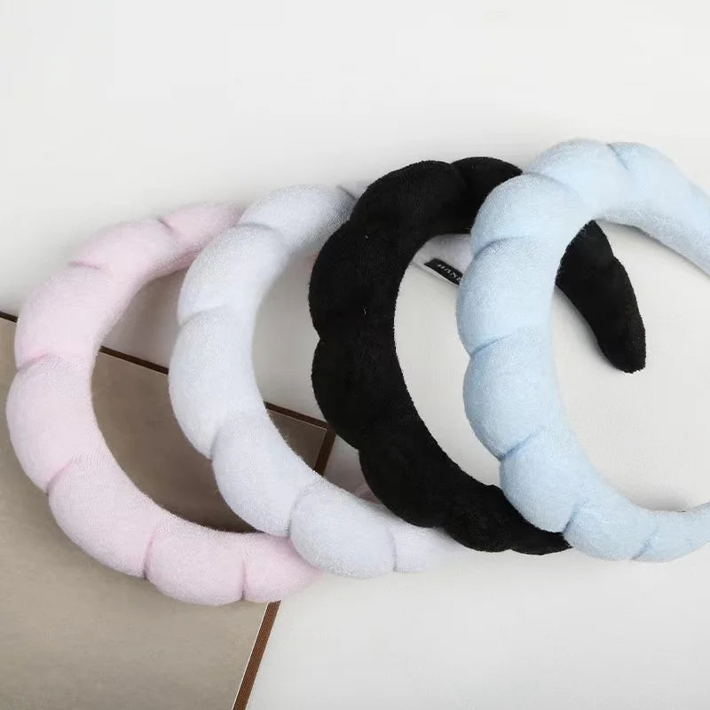 Glow Trio Spa Set- Headband + Wristbands for Face Care
