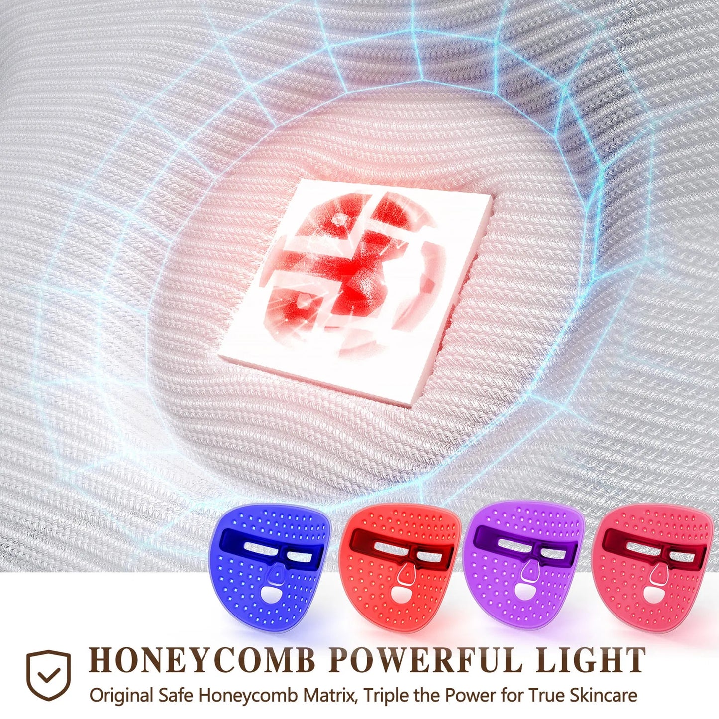 LumiGlow LED Therapy Mask- Acne & Anti-Aging Light Threatment