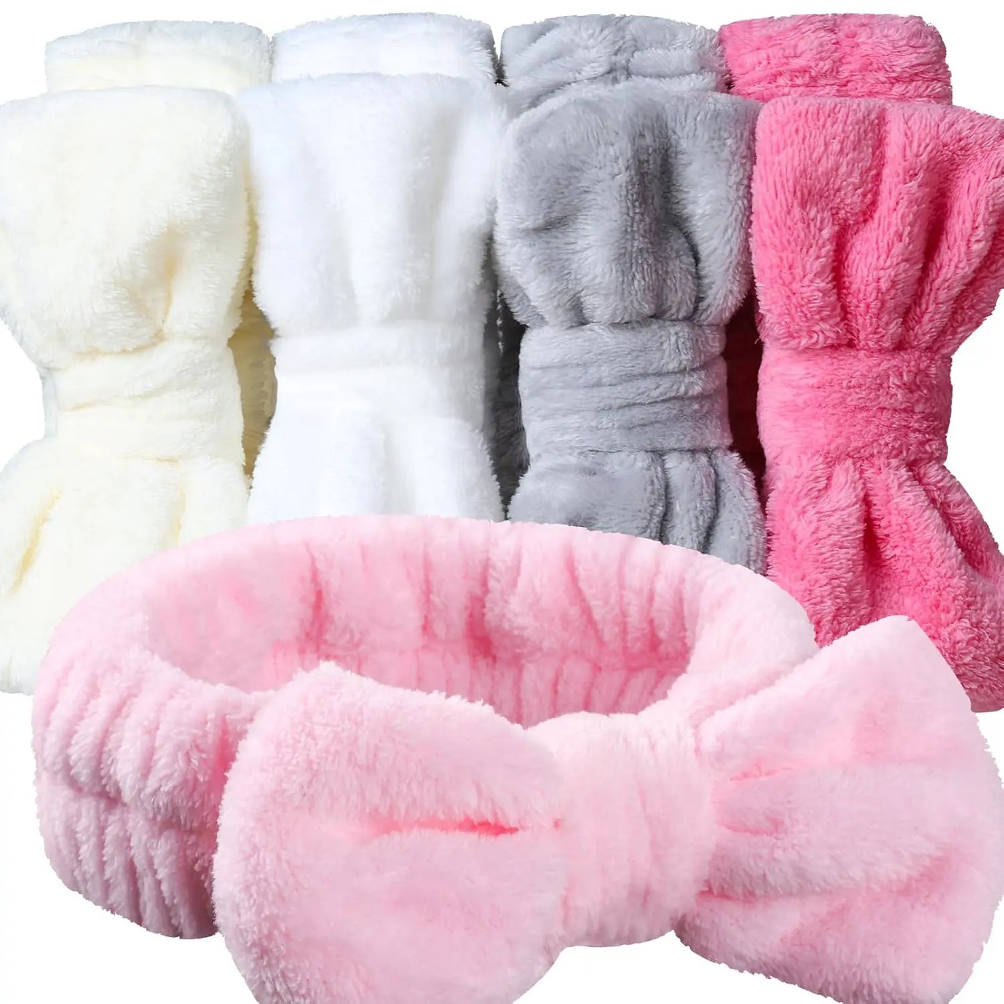 Velvet Spa Bow Band- Soft & Stretchy for Face Care